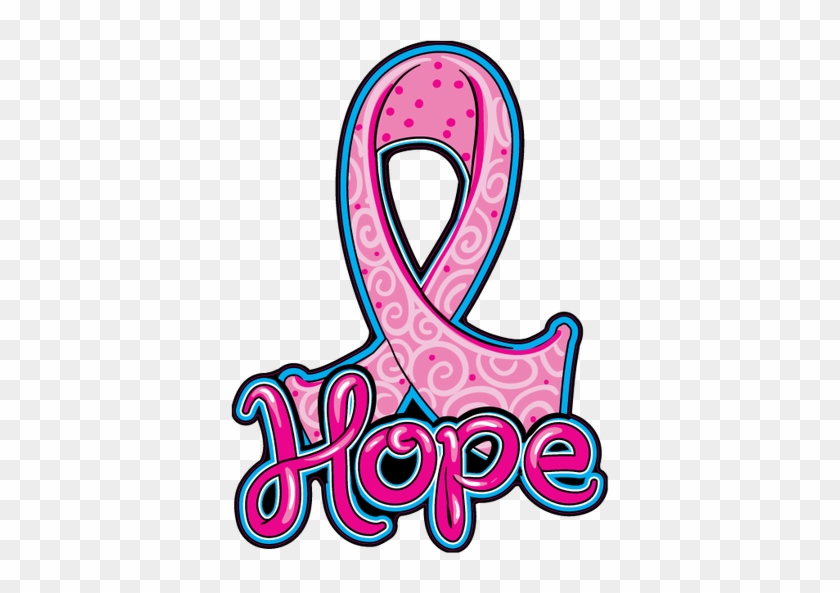 Pink Ribbon "hope" Decal / Sticker-hope Decal, Pink - Pink Ribbon Hope #188211