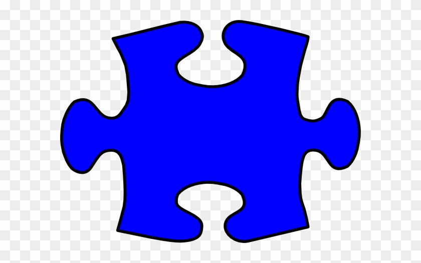 Puzzle Clipart Autism Blue - Autism Puzzle Piece Blue #188375