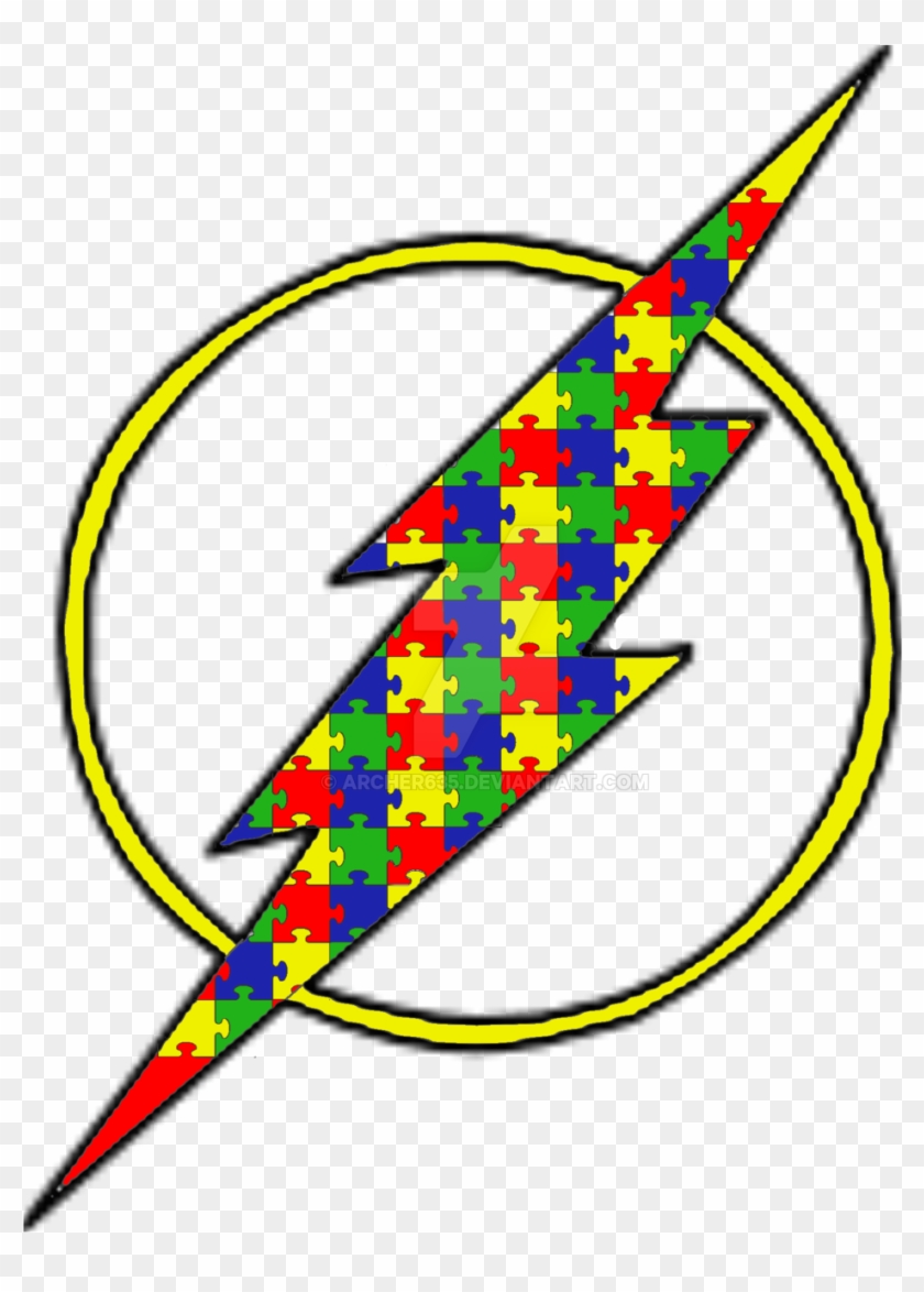 The Autism Awareness Flash Symbol By Archer635 On Deviantart - Autism Flash Symbol #188391