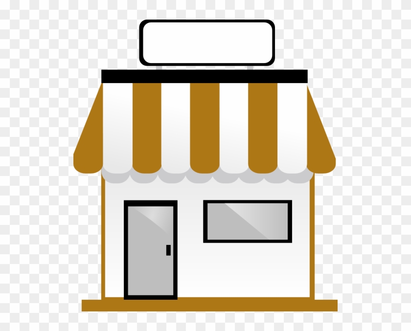 Shop Front Without Title Clip Art - Front Of A Shop Clip Art #188423