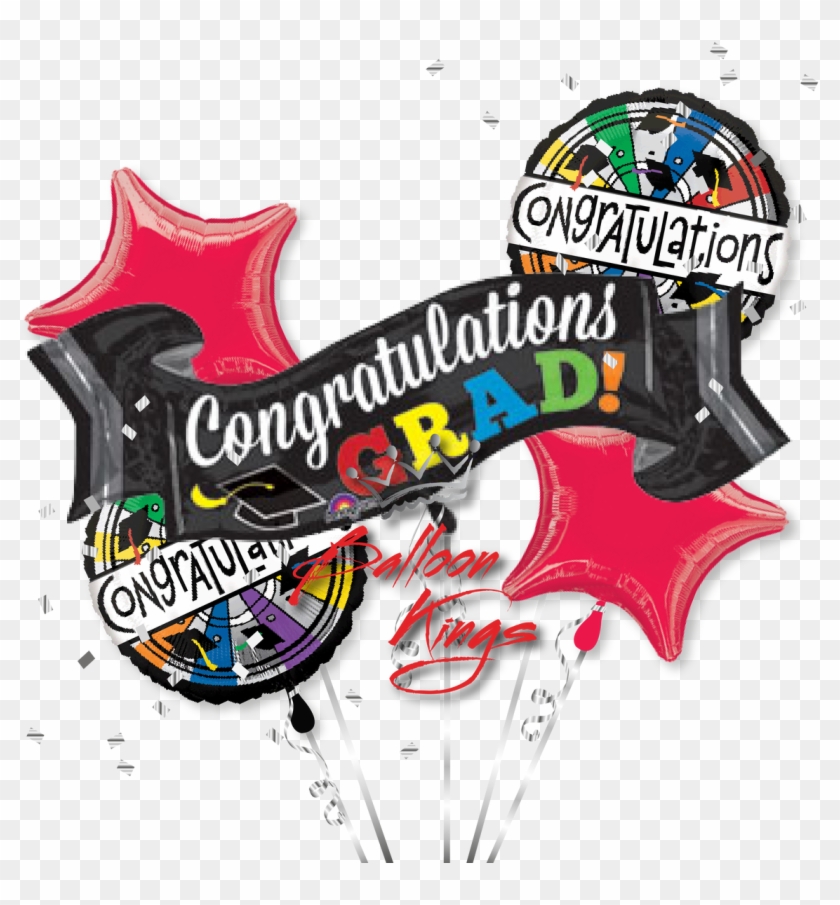 Congratulations Grad Bouquet - Congrats Grad Banner 40" Balloon (each) #188464