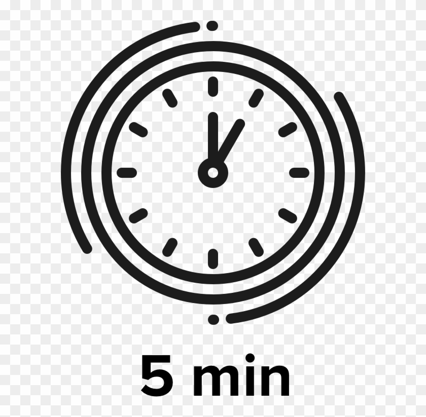 5 Minute Challenge - 5 Minutes Clock Png #188548