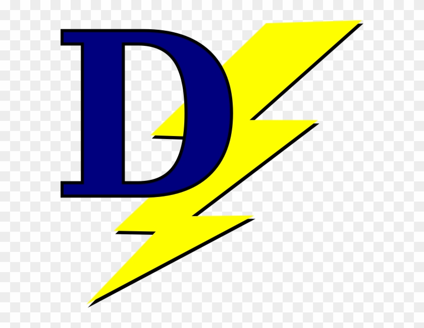 Lightning Bolt With D Clip Art At Clker - D With Lightning Bolt #188549