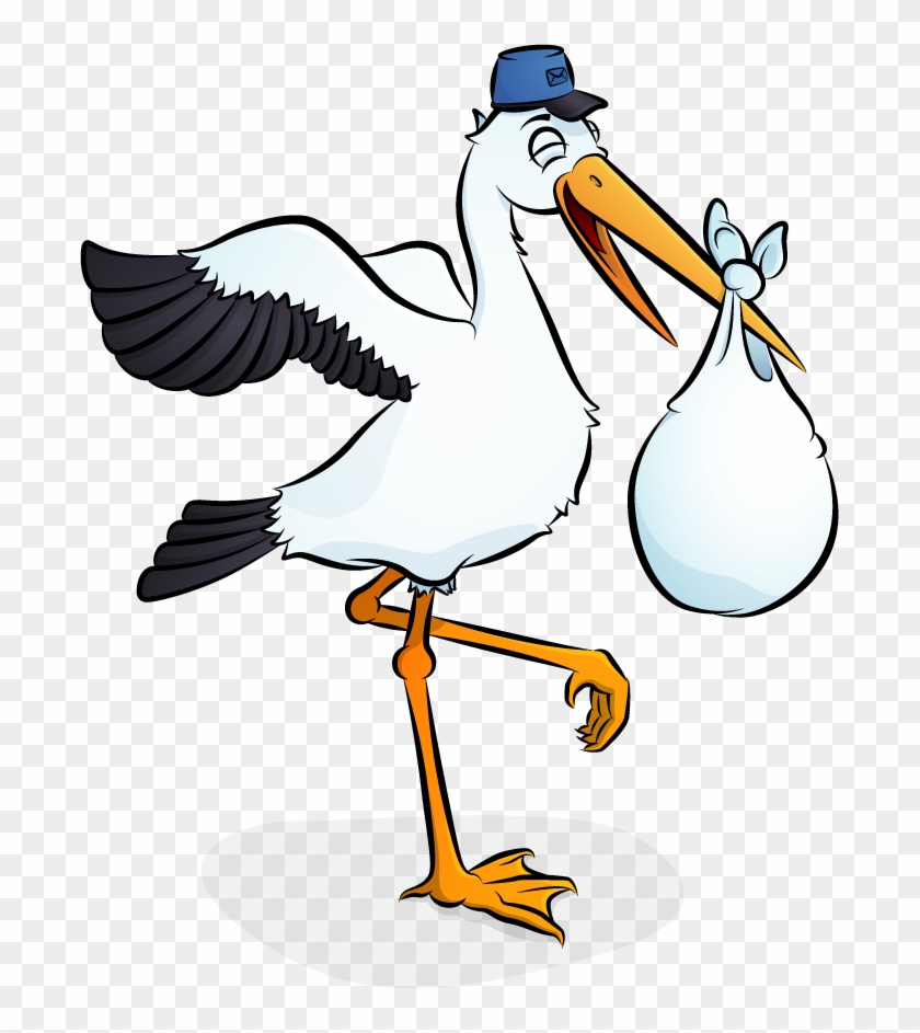 Stork Clipart Baby Png - Gif Cicogna In Arrivo #188662