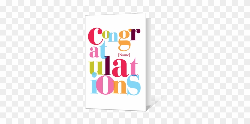 Printable Congrats Cards - Bold Colour - Congratulations Card #188730