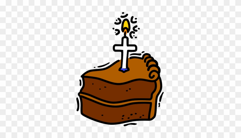 Christian Birthday Clipart Image - Cake With Cross Clipart #188753