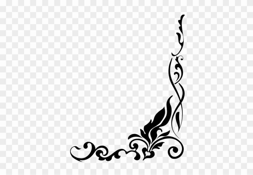 Border Clip Art Borders Free Clipart Images - Black And White Floral Border Png #188760