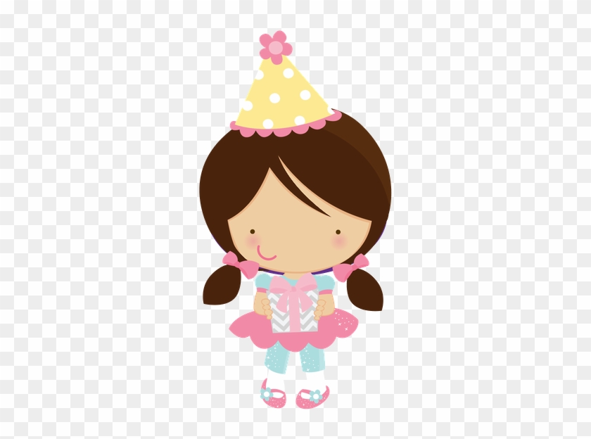 Cute Clipart - - Cute Girl Birthday Clipart #188793