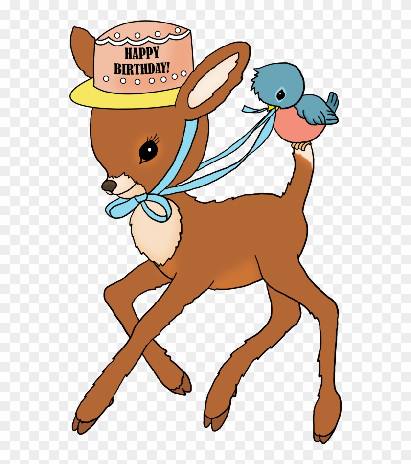 Happy Birthday Greeting With Flowers, Bambi Birthday - Bambi #188844