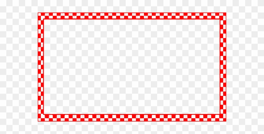 Picnic Border Clip Art - Red And White Checkered Border #188998