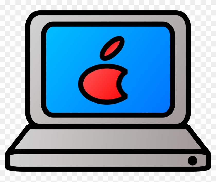 Clip Art Borders For Mac - Laptop Apple Cartoon Png #189026
