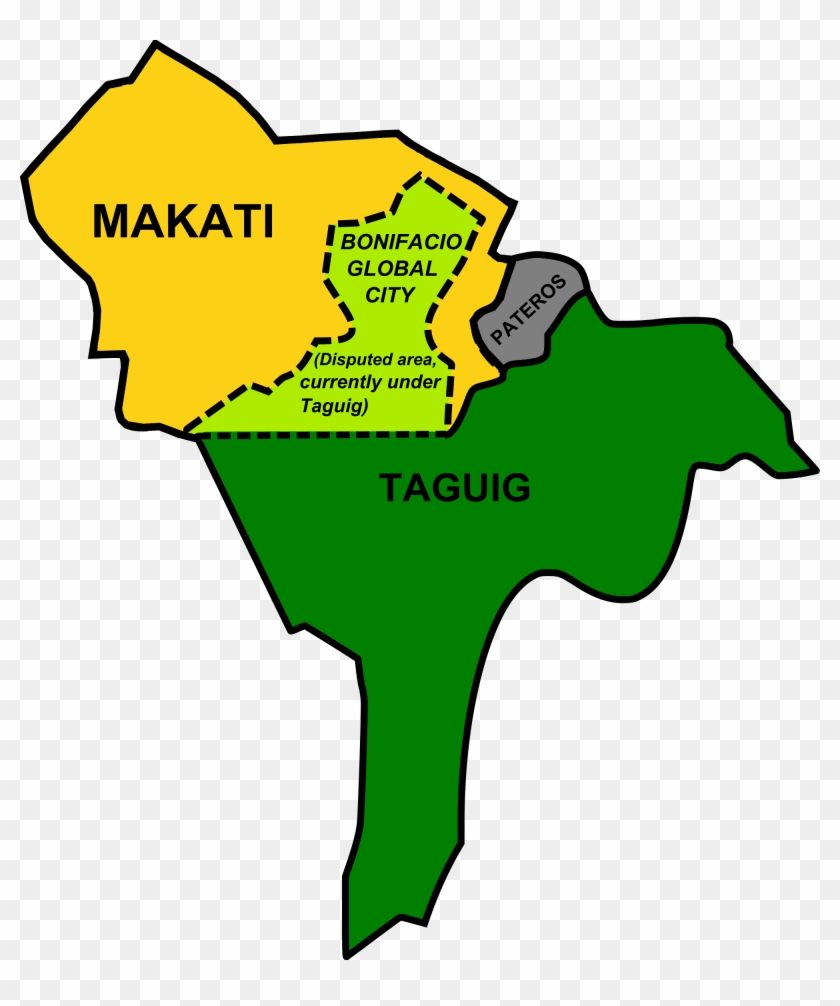 City Is Estimated To Be More Than One Million During - Mapa Ng Taguig City #189121