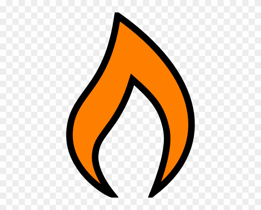 Flames Clipart Single - Cartoon Single Flame #189177