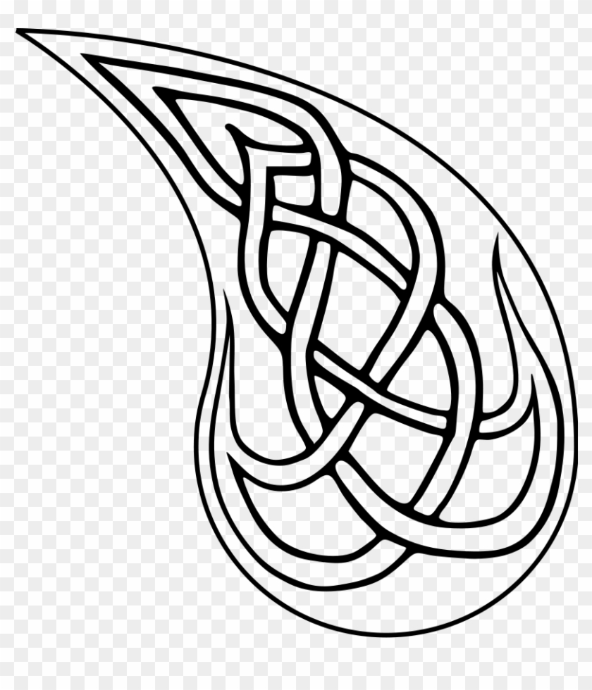 Flame Knot Clip Art - Celtic Knot Flame #189240