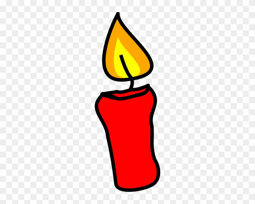 Red Candle Clip Art - Red Candle Clipart #189251