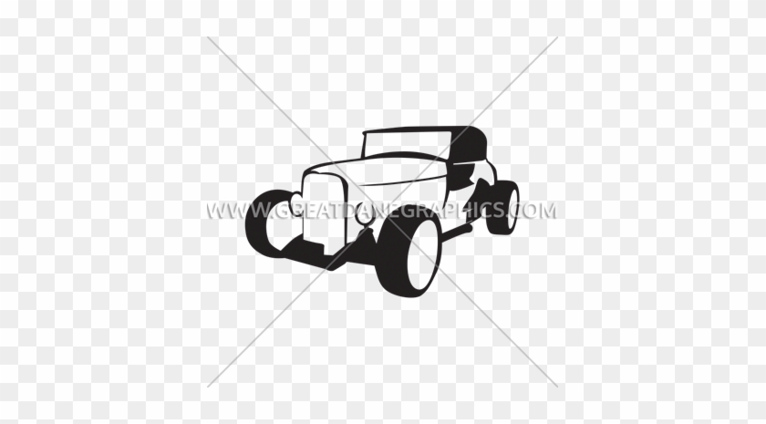 Hot Rod With Flames - Illustration #189279