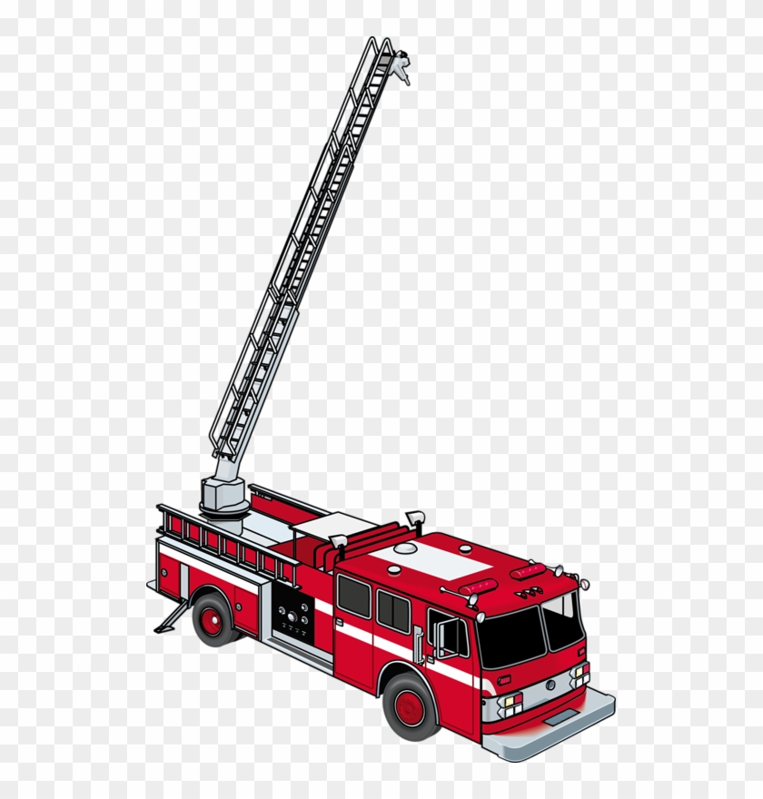 Ladder Fire Engine Firefighter Fire Department Clip - Ladder Fire Truck Clip Art #189417