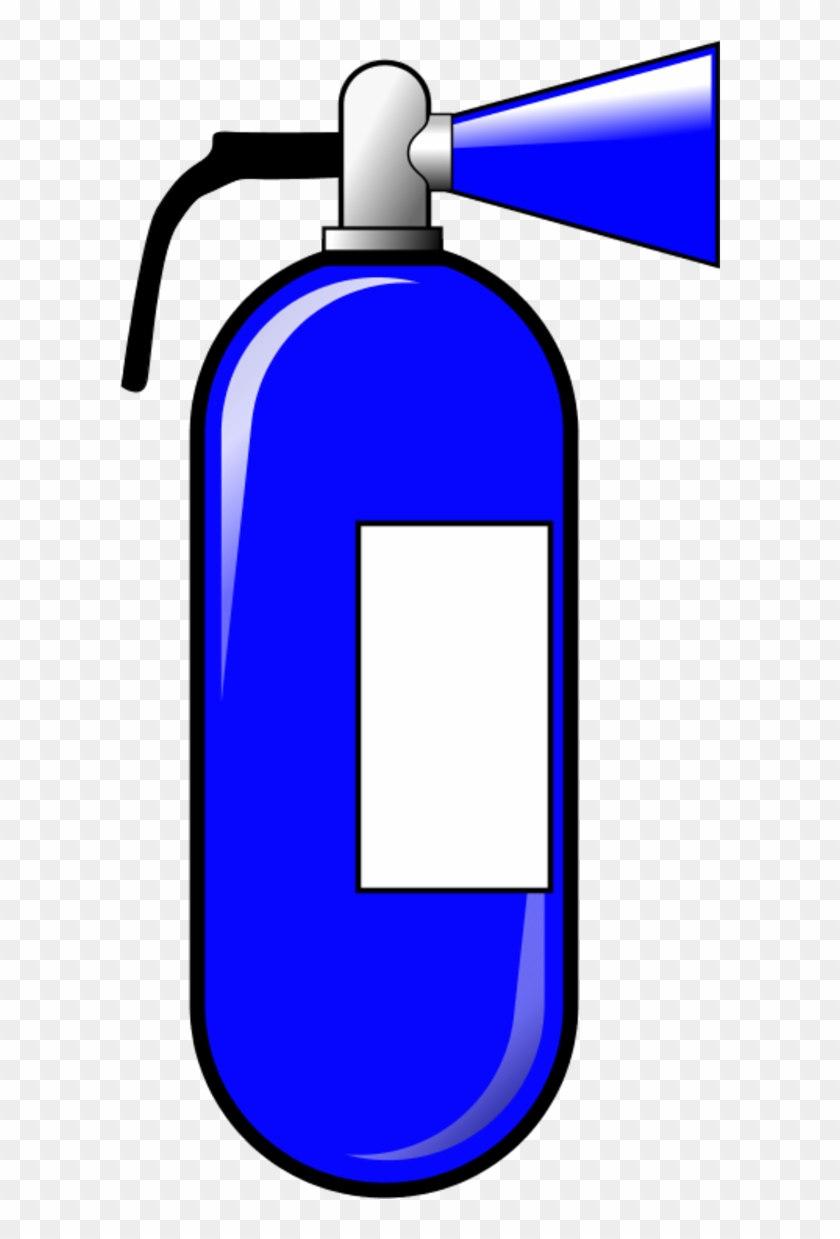 Vector Clip Art - Blue Fire Extinguisher Clipart #189544