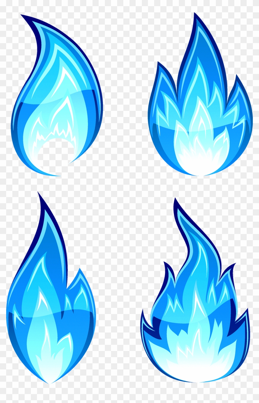 Flame Fire Drawing Clip Art - Blue Fire Drawing #189576