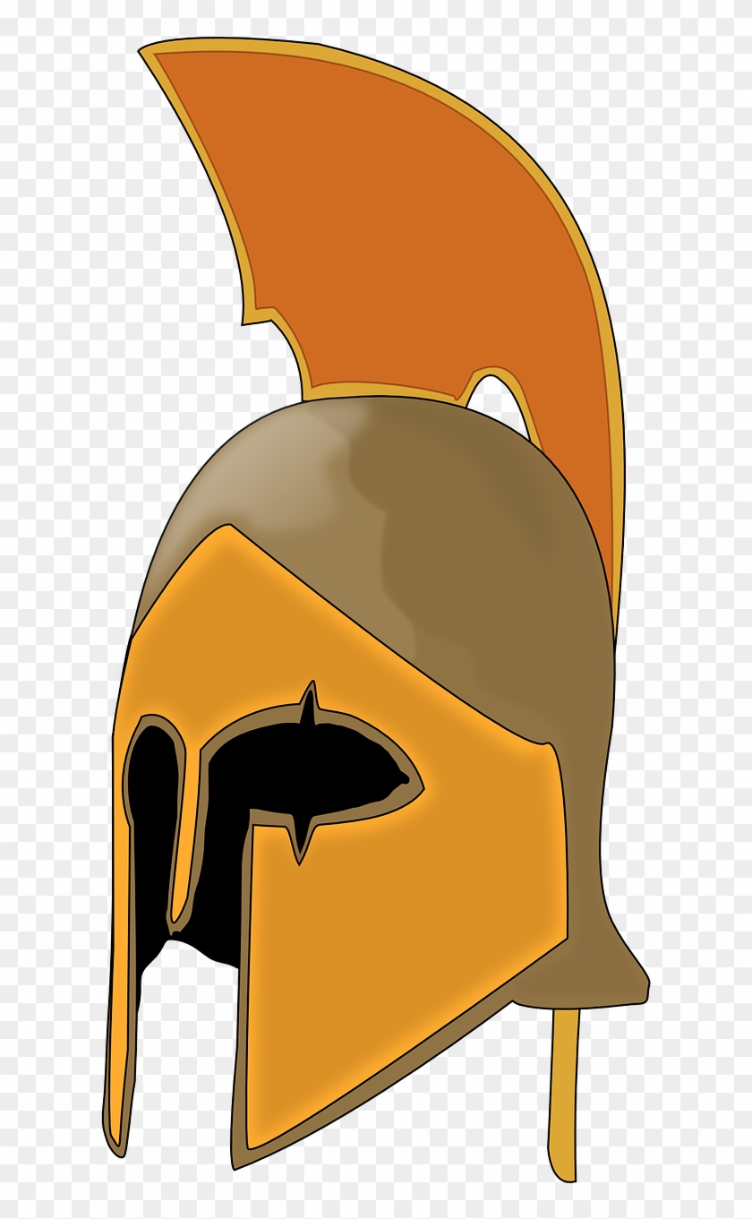 Helmet-309161 - Spartan Helmet Clipart #189640