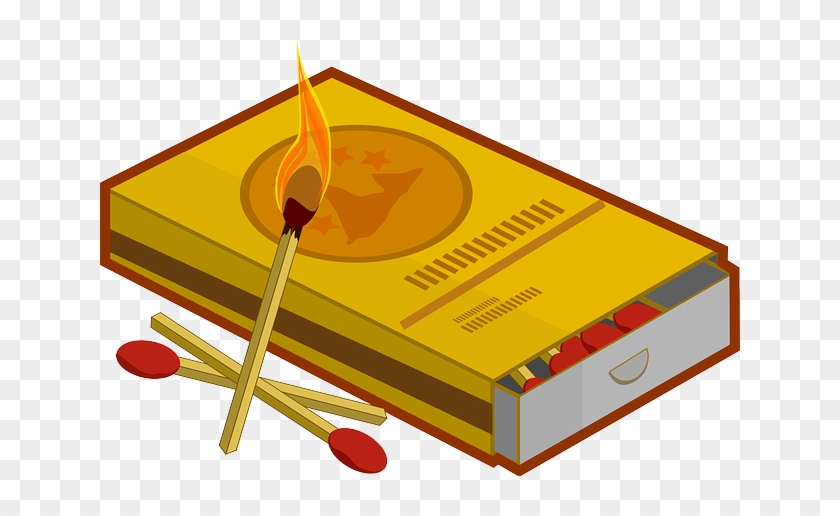 Burning, Fire, Lit, Flame, Match Stick, Burn - Fosforo Png #189646