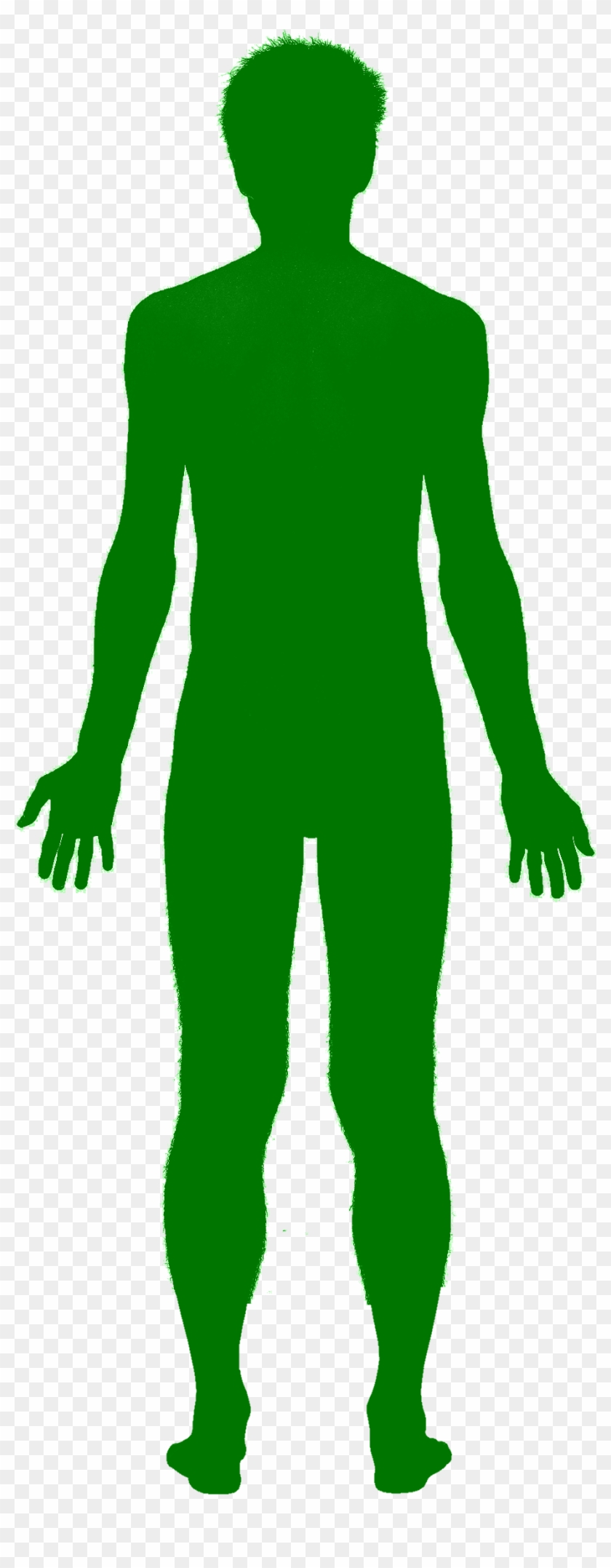 Human Shadow Clipart Png - Green Silhouette Png #1102872