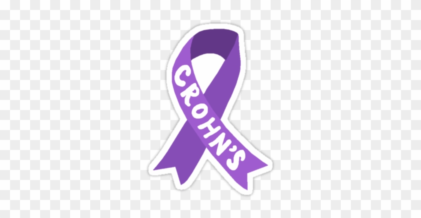 "crohn's Awareness Ribbon" Stickers By Shelbie Paulley - Label #1102918