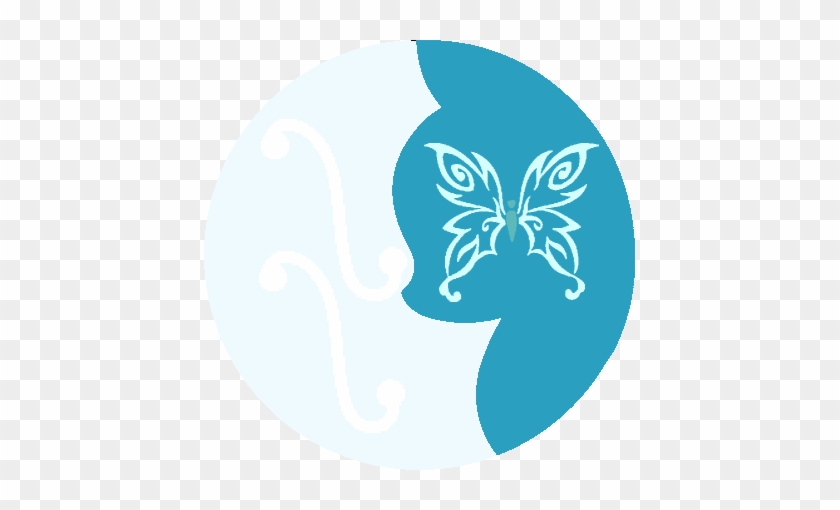 Whispering Aria Tribal Logo By Miss Dew Drop - Modischer Schmetterlings-entwurf Grußkarte #1102969