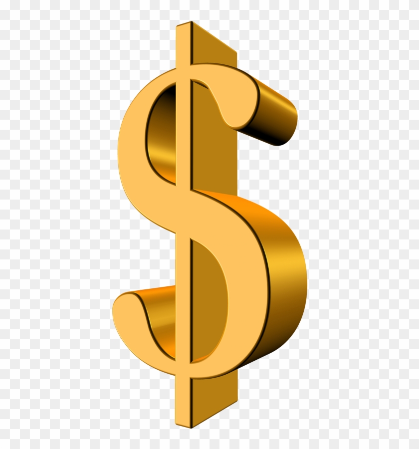 Gold Dollar Png Transparent Image - Dollar Png #1103128