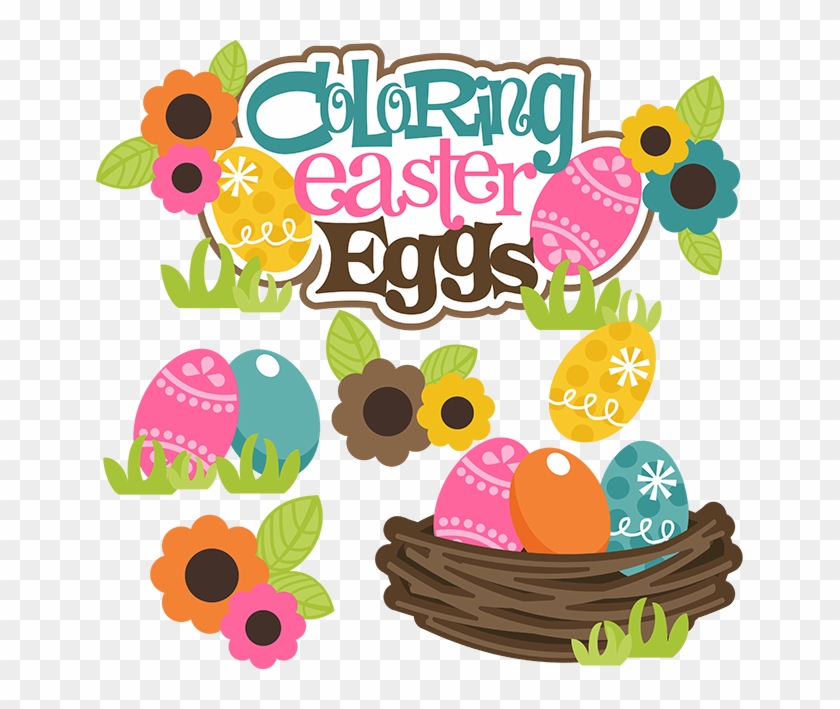 Easter Egg Coloring Clipart #1103235