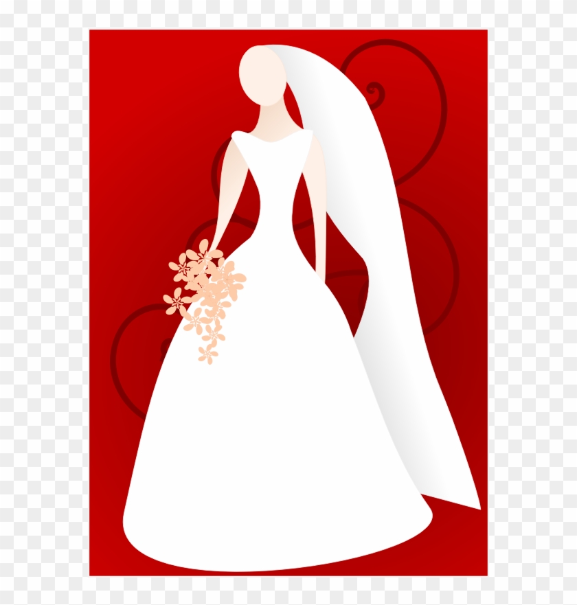 Wedding Clipart Png Download - Bride Silhouette Clip Art #1103461