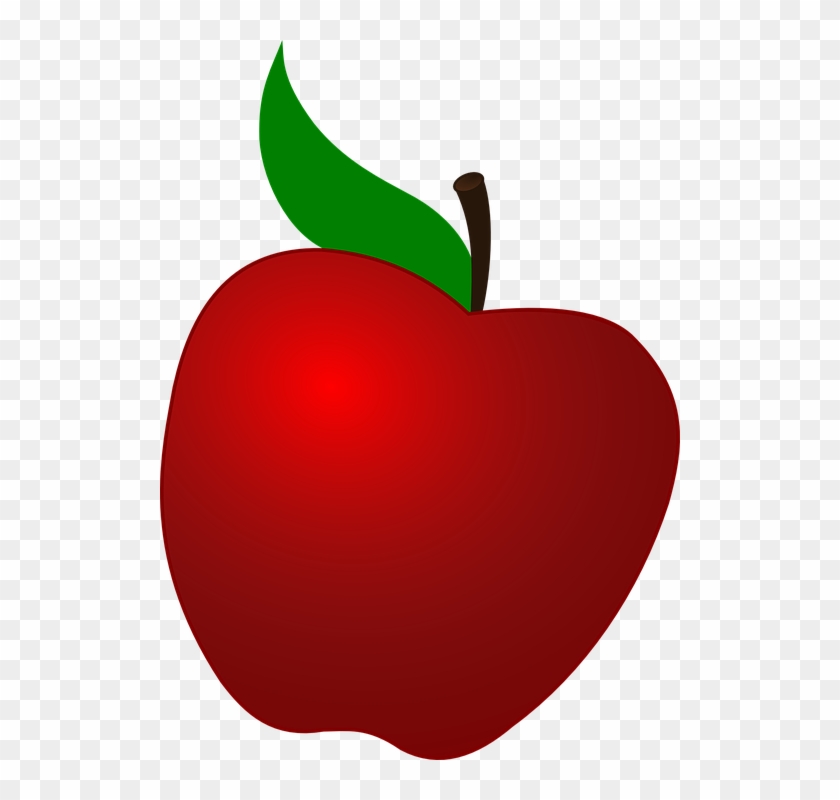 Clipart Of Apple, Versus And Vitamins - Apple Transparent Clip Art #1103466