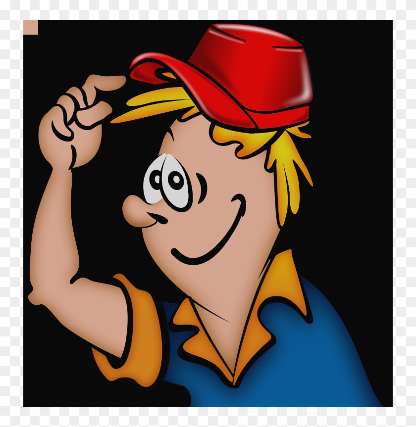 Image For Boy In Red Cap People Clip Art People Wearing - No Hat At School #1103530