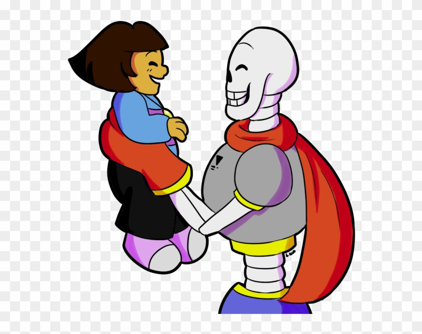 Can't Sleep And I Really Liked Papyrus Holding Frisk - Cartoon #1103637