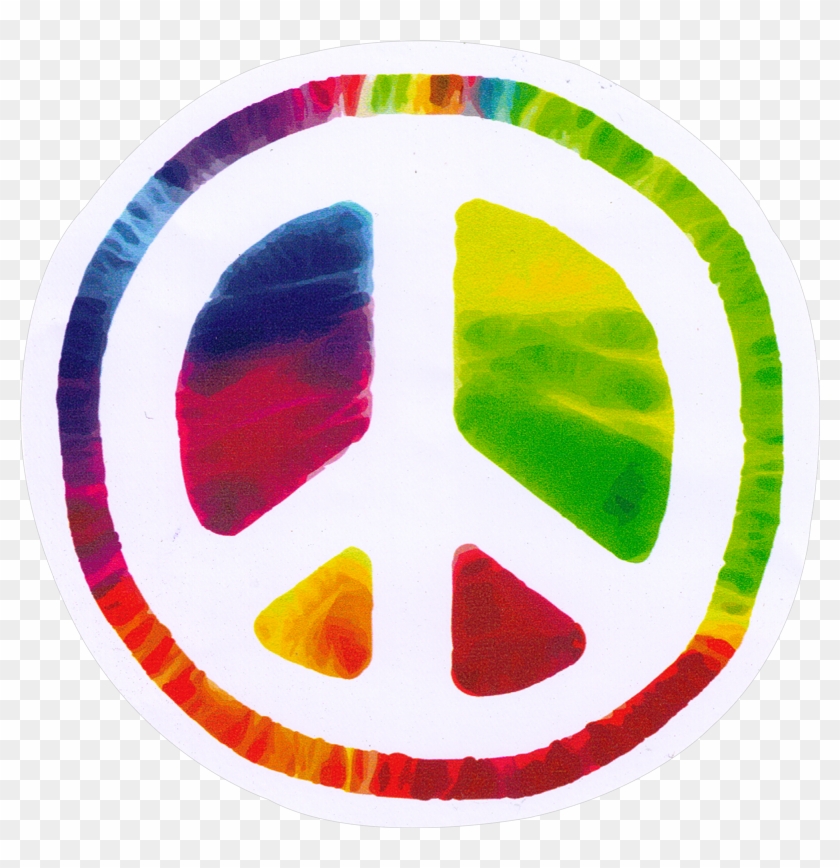 Psychedelic Peace Sign - Hippie Sticker #1103660