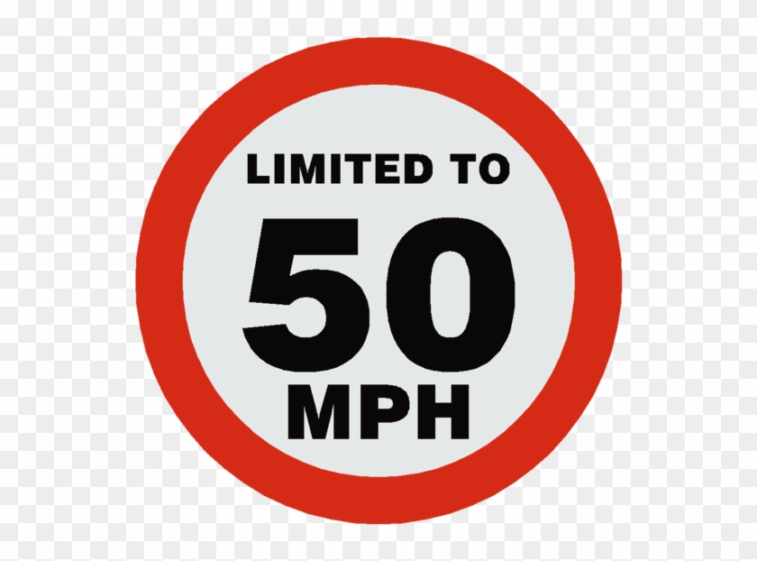 Reflective 50 Mph Speed Limit Sticker - No Video Recording Sign #1103715
