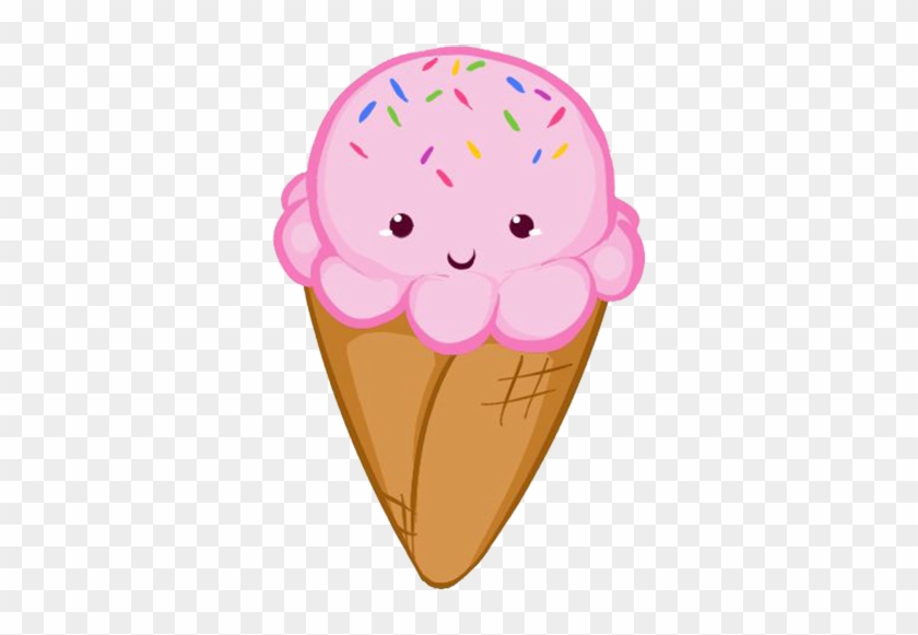 Ice Cream Cone Chocolate Ice Cream Strawberry Ice Cream - Cute Ice Cream Draw #1103731