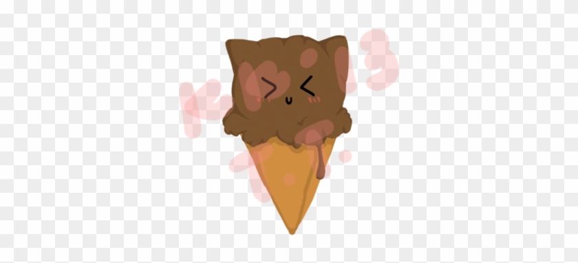Cat Ice Cream By Twilighttatsumi - Ice Cream Cone #1103747