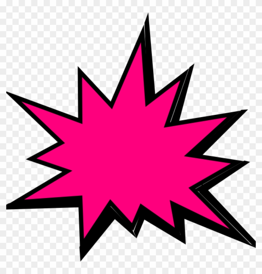 Pow Clipart Pink Comic Pow Clip Art At Clker Vector - Pink Comic Png #1103752