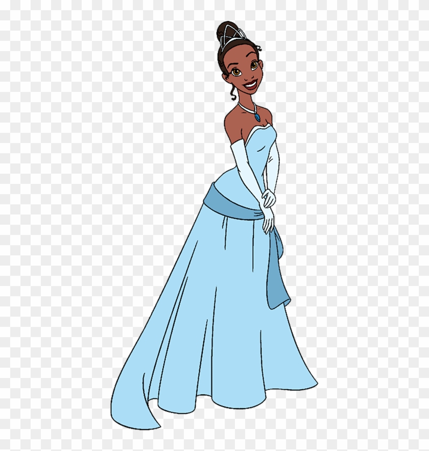 Blue Dress Clipart Princess Dress - Princess And The Frog Tiana Blue Dress #1103803