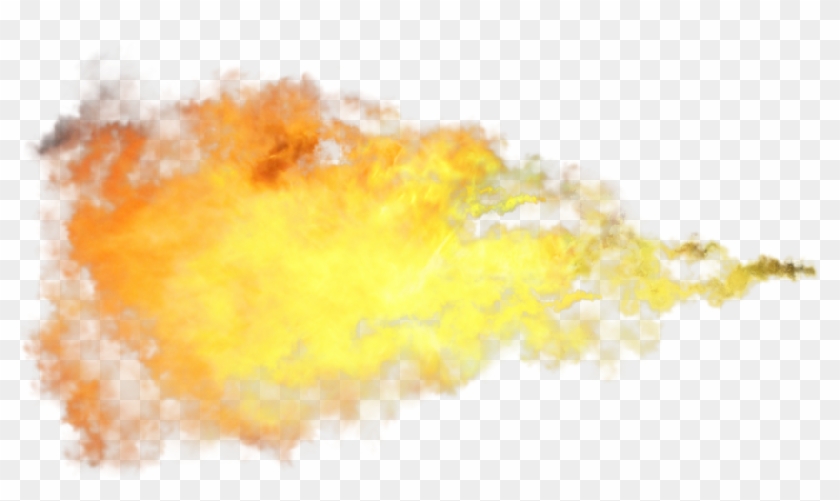 Fireball Clipart Fire Trail - Watercolor Paint #1103837