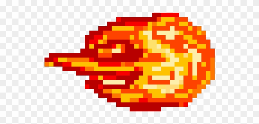 Fireball Clipart Pixel Sprite - Pixel Transparent Fire Ball #1103854