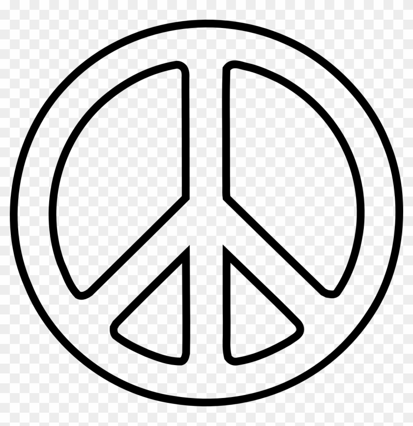 Drawing Of A Peace Sign #1103872