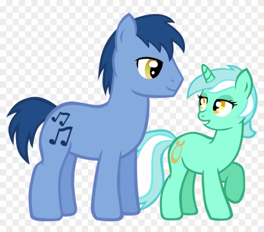 Lyra X Blues By Ludiculouspegasus - Mlp Noteworthy X Lyra #1104240