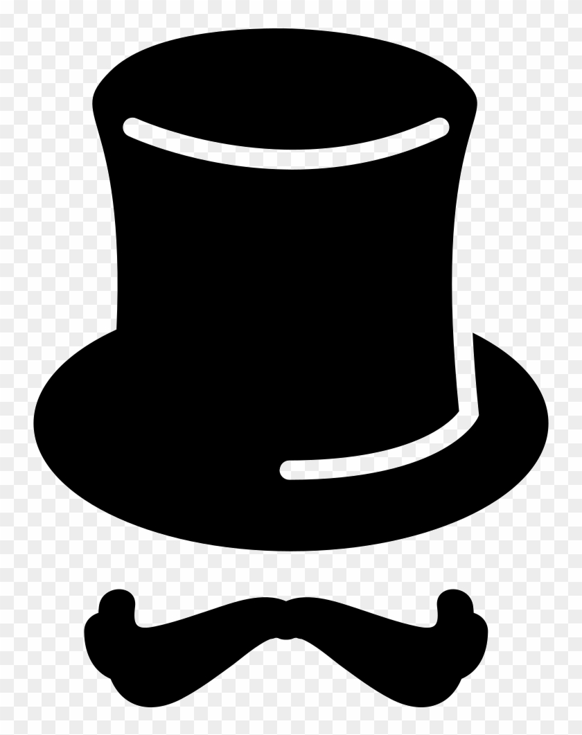 Top-hat With Moustache Comments - Top Hat Png #1104330