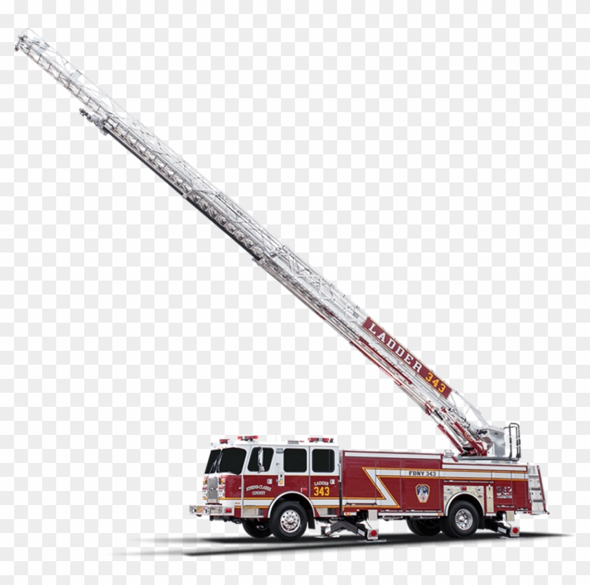 Metro 100 Aerial Ladder Fire Truck Custom Fire Trucks - Fire Truck Ladder Png #1104354