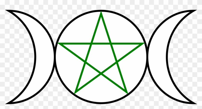 2000px Triple Goddess Pentagram - Circe Greek Mythology Symbol #1104394
