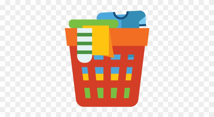 Wash & Fold - Basket Of Clothes Icon #1104420