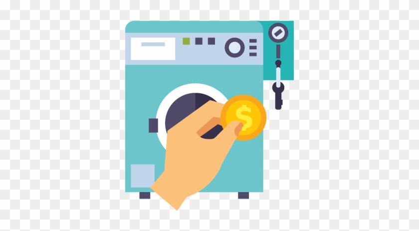24hrs Laundromat - Clip Art #1104424