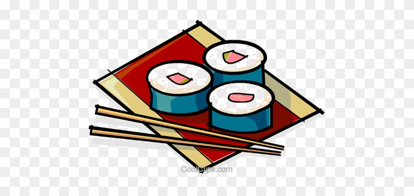 Sushi And Chopsticks Royalty Free Vector Clip Art Illustration - Sushi And Chopsticks Royalty Free Vector Clip Art Illustration #1104482